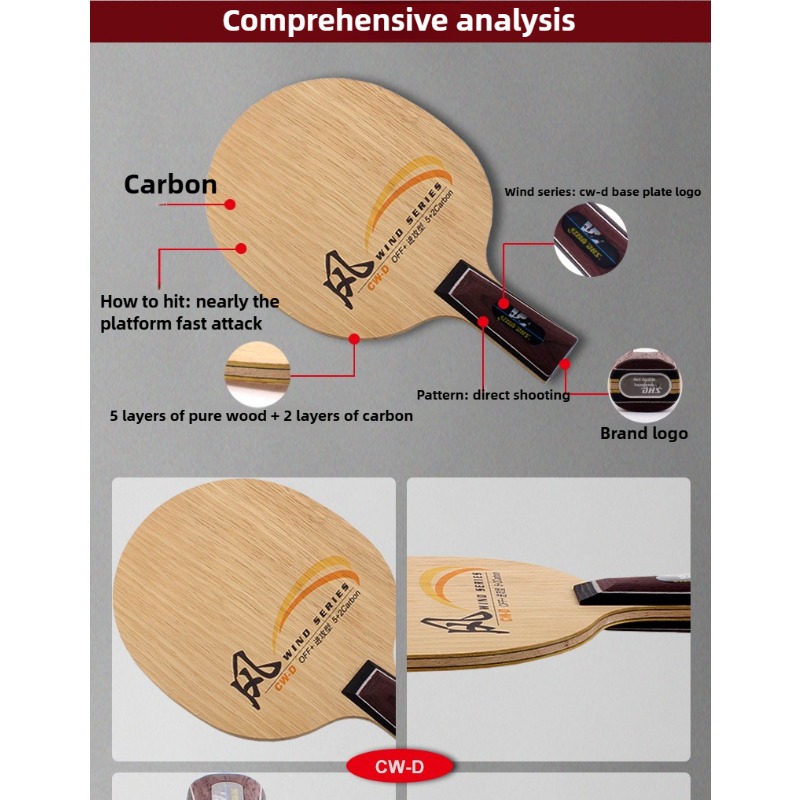 DHS Wind Series CW-C CW-D Tabl - Table Tennis Grip Types recensione e prezzo