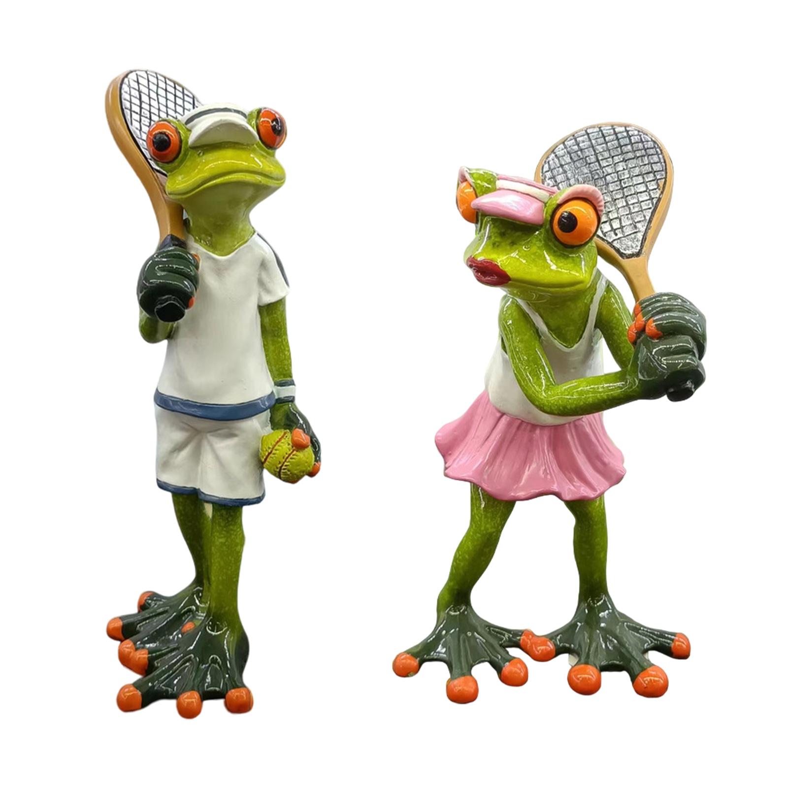 Tennis Frog Statue Decorative  - Table Tennis Animation recensione e prezzo