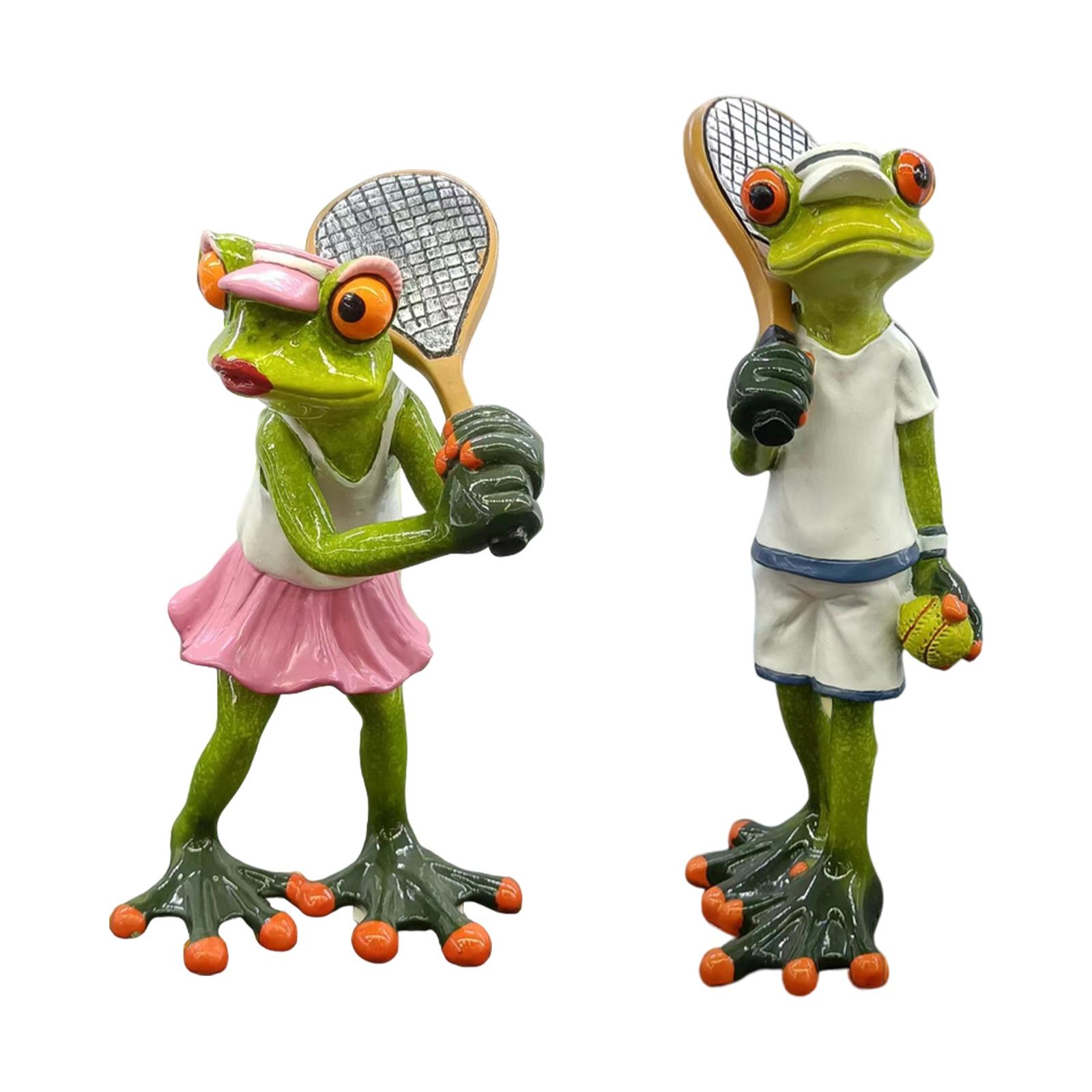 Tennis Frog Statue Decorative  - Table Tennis Animation recensione e prezzo