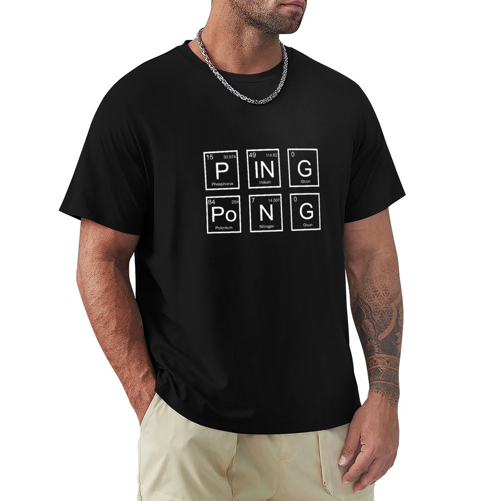 Ping Pong Periodic Table Funny - Table Tennis Basic recensione e prezzo