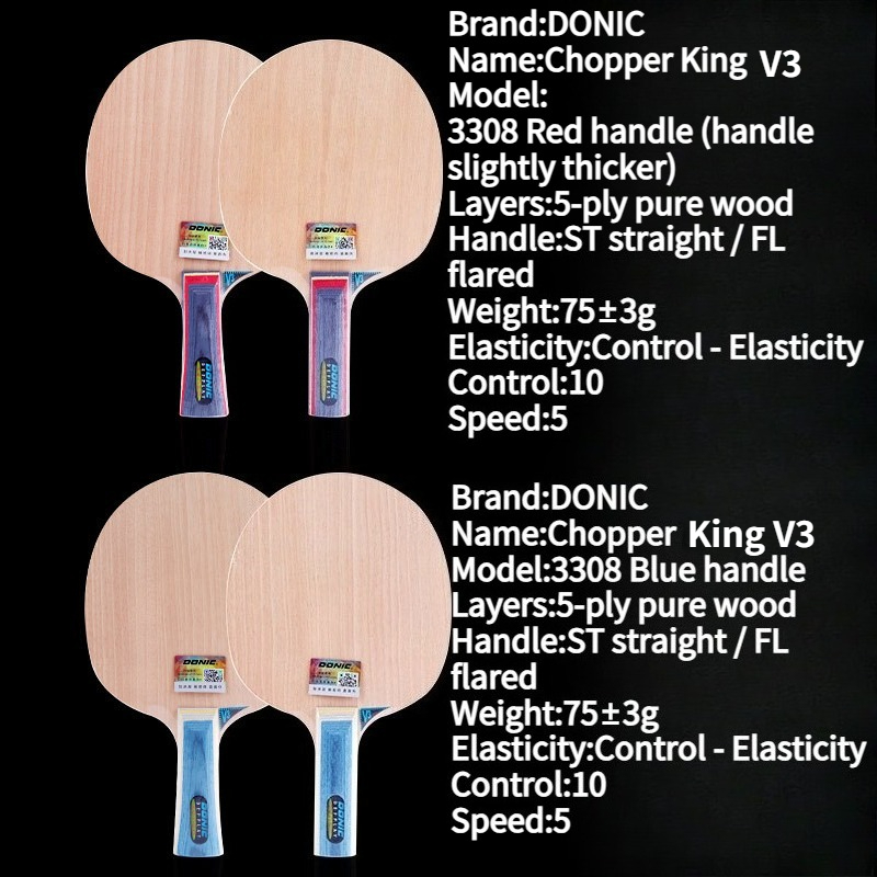 DONIC Chopper V3 Table Tennis  - Table Tennis Grip Types recensione e prezzo